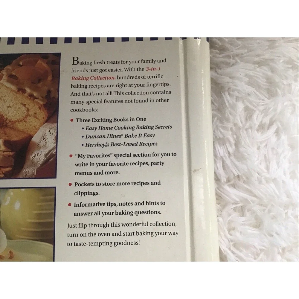 Baking Collection 3 Cookbooks in 1 Hershey’s Duncan Hines Baking Secrets 1999